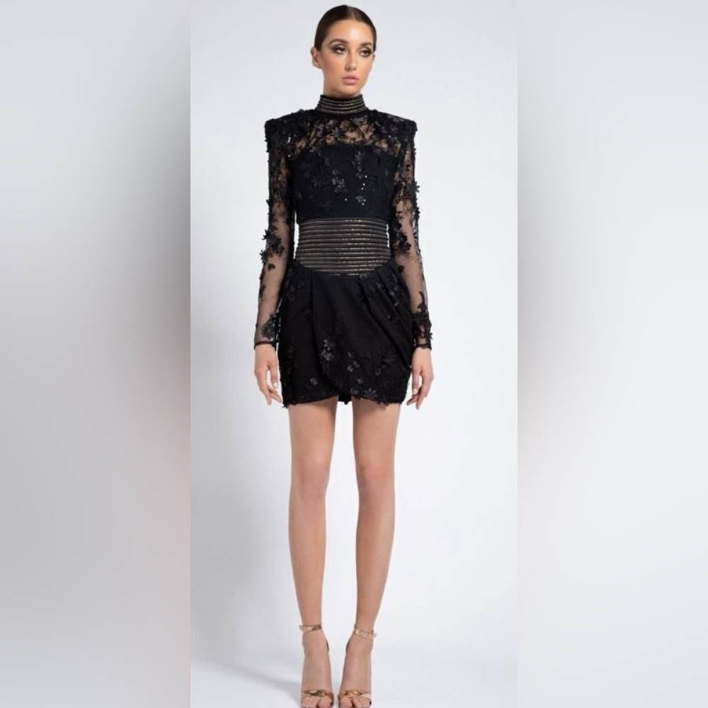 ZHIVAGO Black Lace Mini Dress